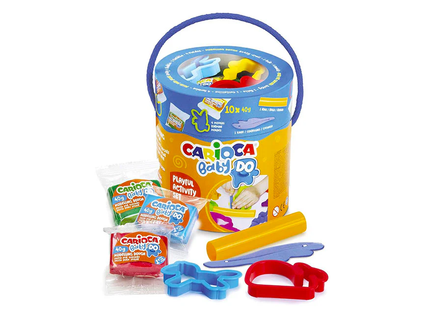 Seau d'activités Baby Do - Pâte à modeler et accessoires - Carioca