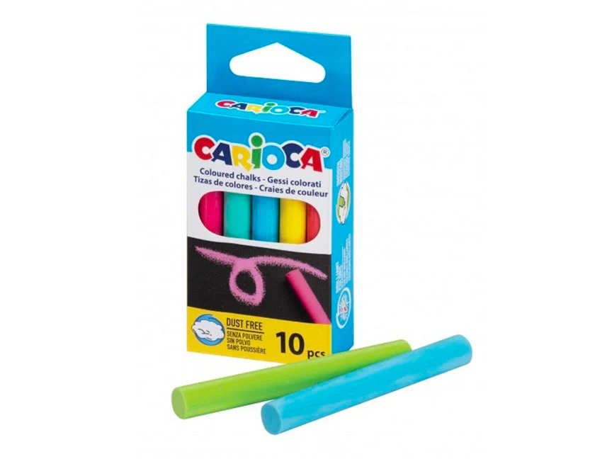 Craies Multicolores Boîte 10 pièces - Carioca
