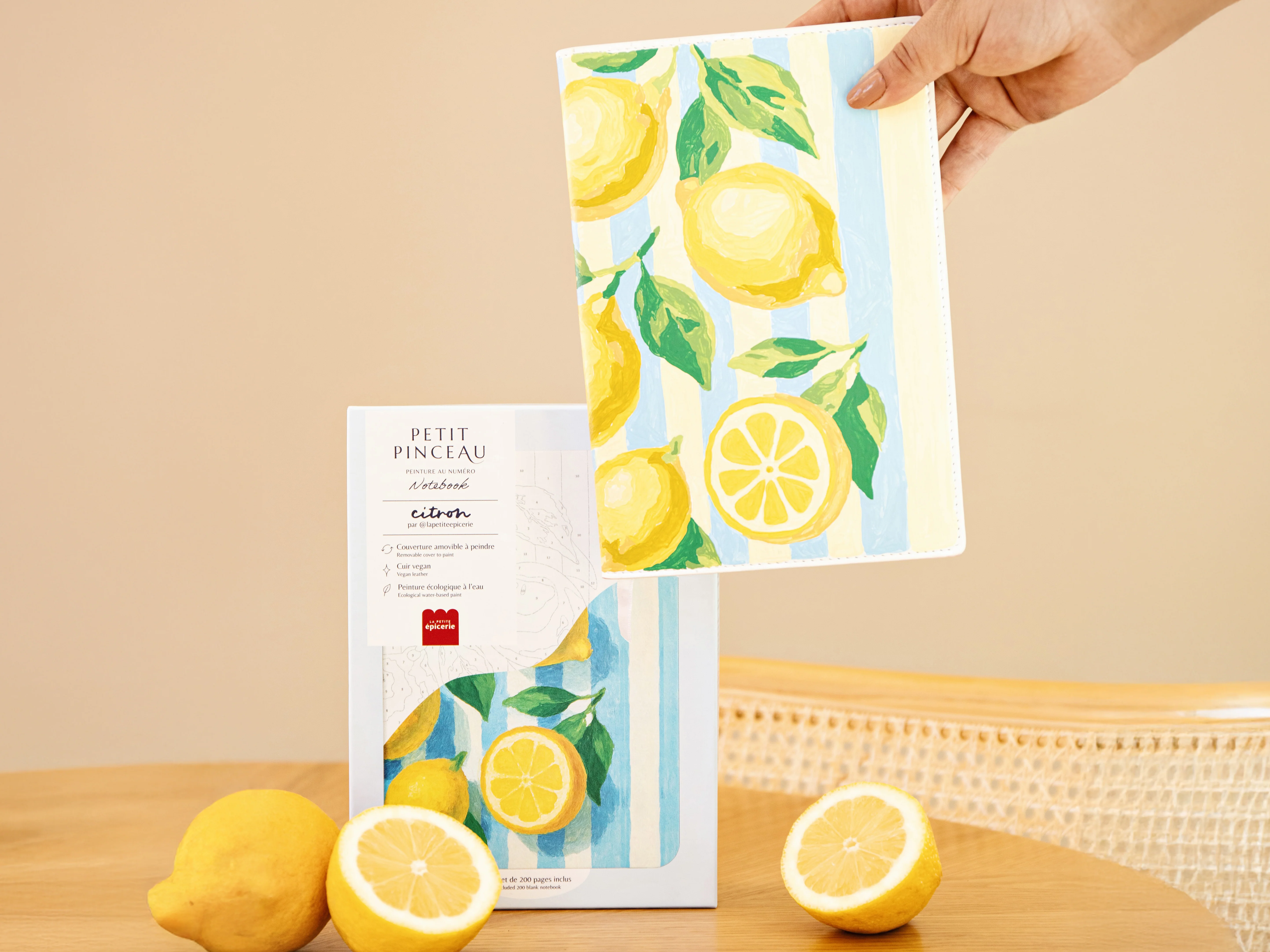 Carnet à peindre - Notebook peinture au numéro - Petit Pinceau - Citrons - Image 5
