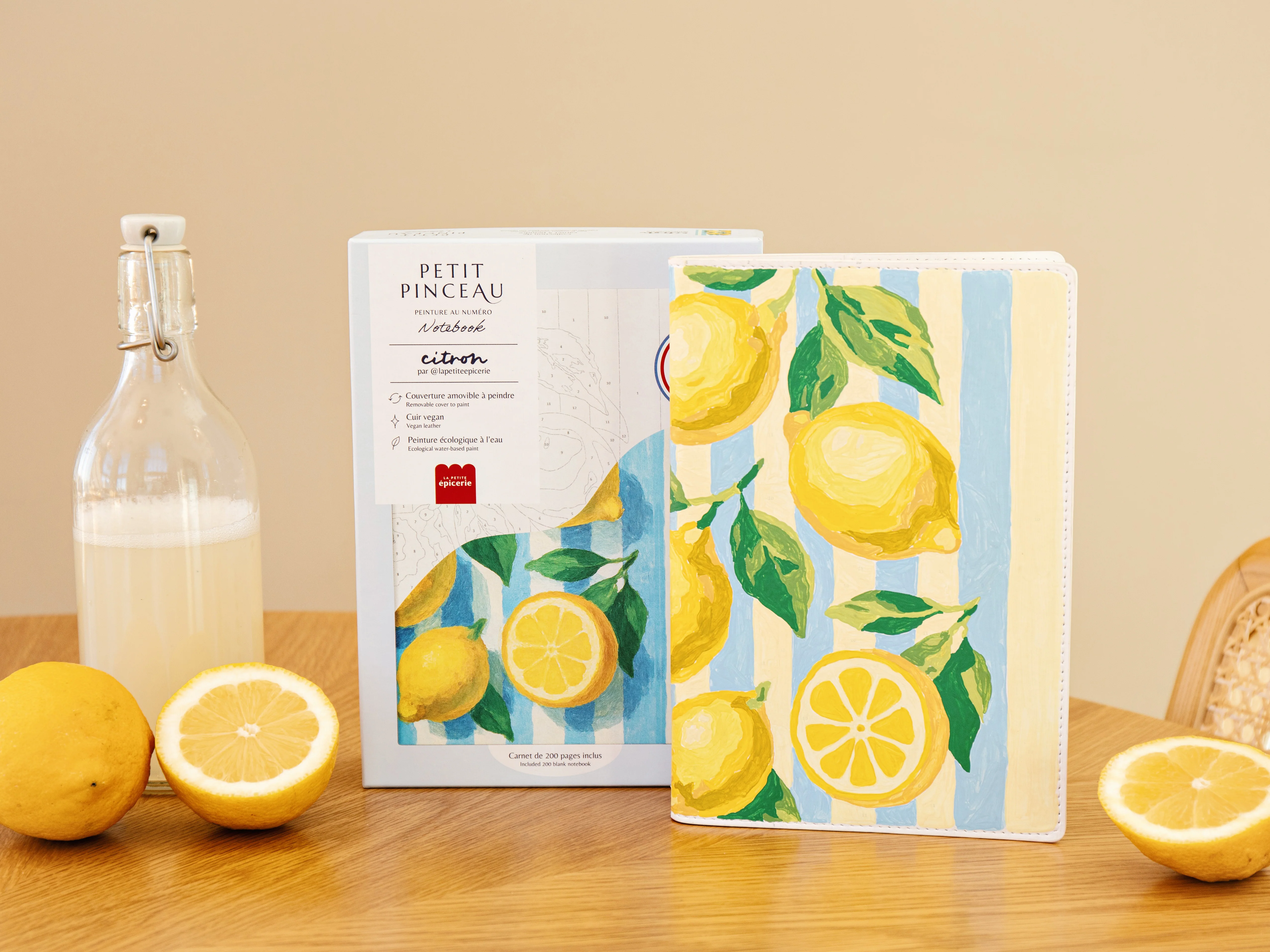 Carnet à peindre - Notebook peinture au numéro - Petit Pinceau - Citrons - Image 6