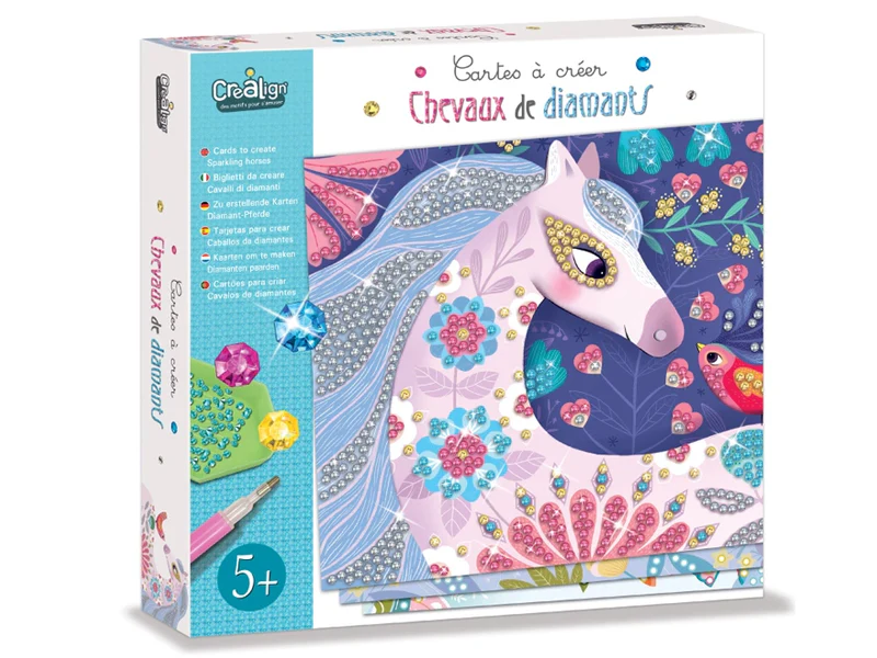 Cartes à créer "Chevaux de diamants"