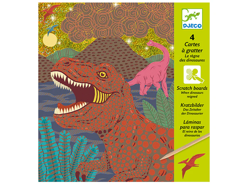 Cartes à gratter - Le règne des dinosaures