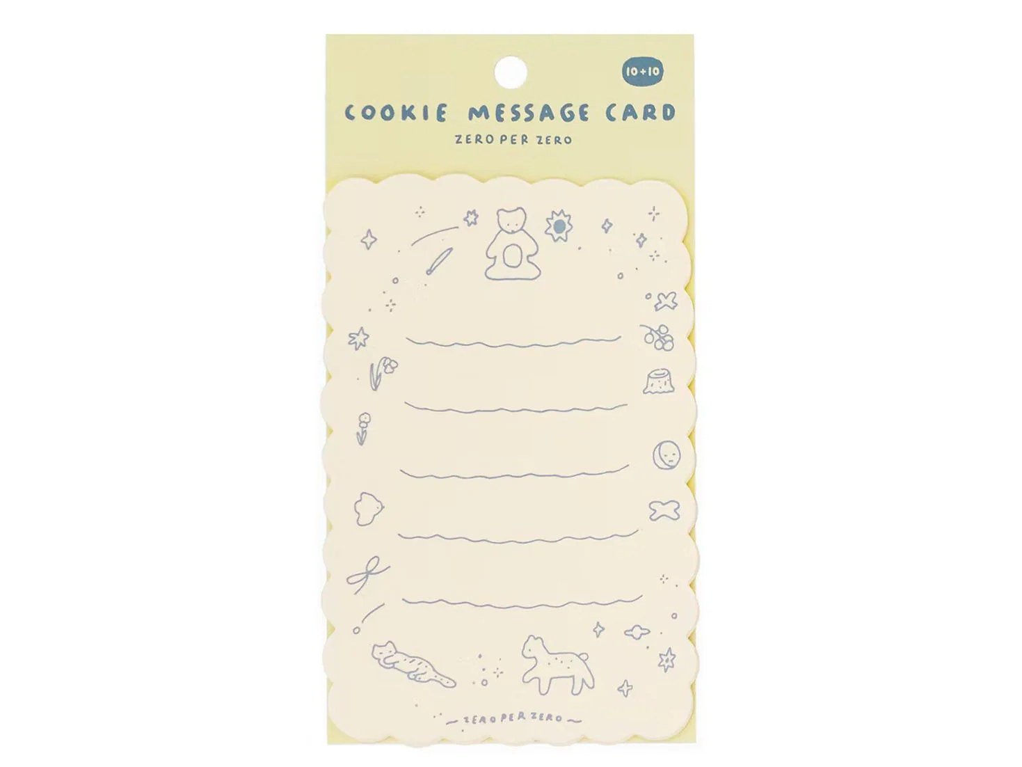 Cartes pour message x 10 - Zero per Zero