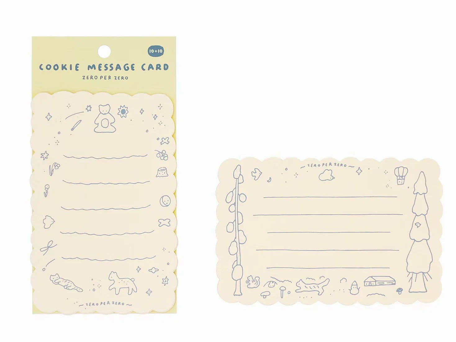 Cartes pour message x 10 - Zero per Zero - Image 3
