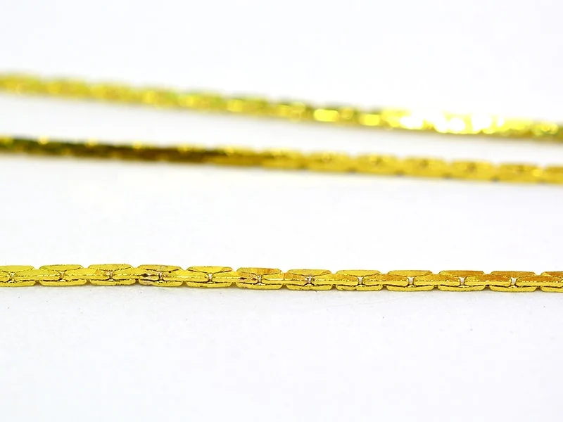 Chaîne serpentine 0,6 mm dorée  x 20 cm - Image 5