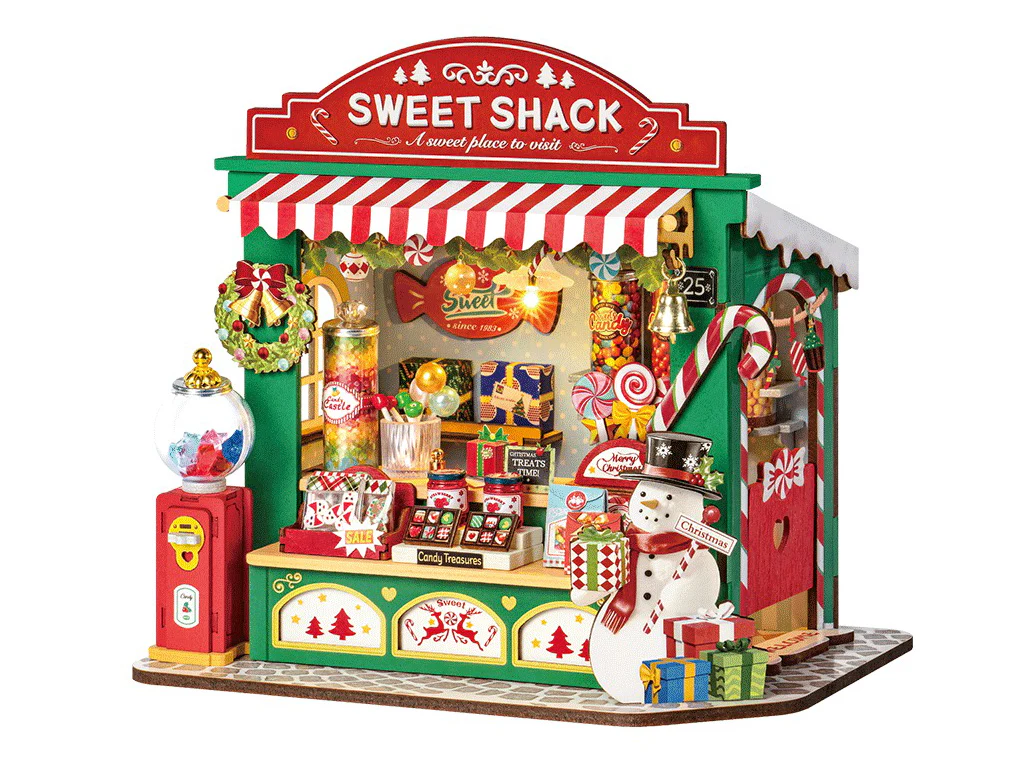 Pièce miniature - Stand de bonbons de Noël (Christmas Candy Stand) - Rolife