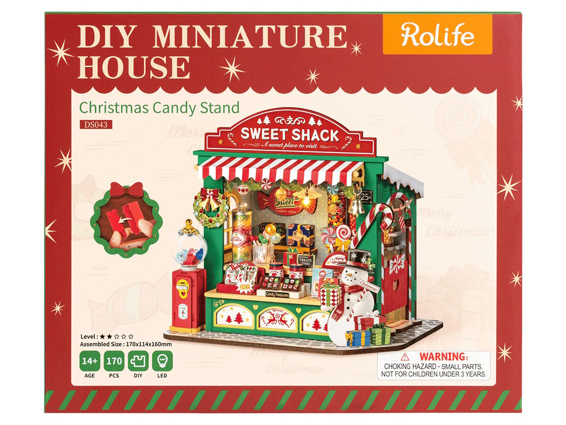 Pièce miniature - Stand de bonbons de Noël (Christmas Candy Stand) - Rolife - Image 12