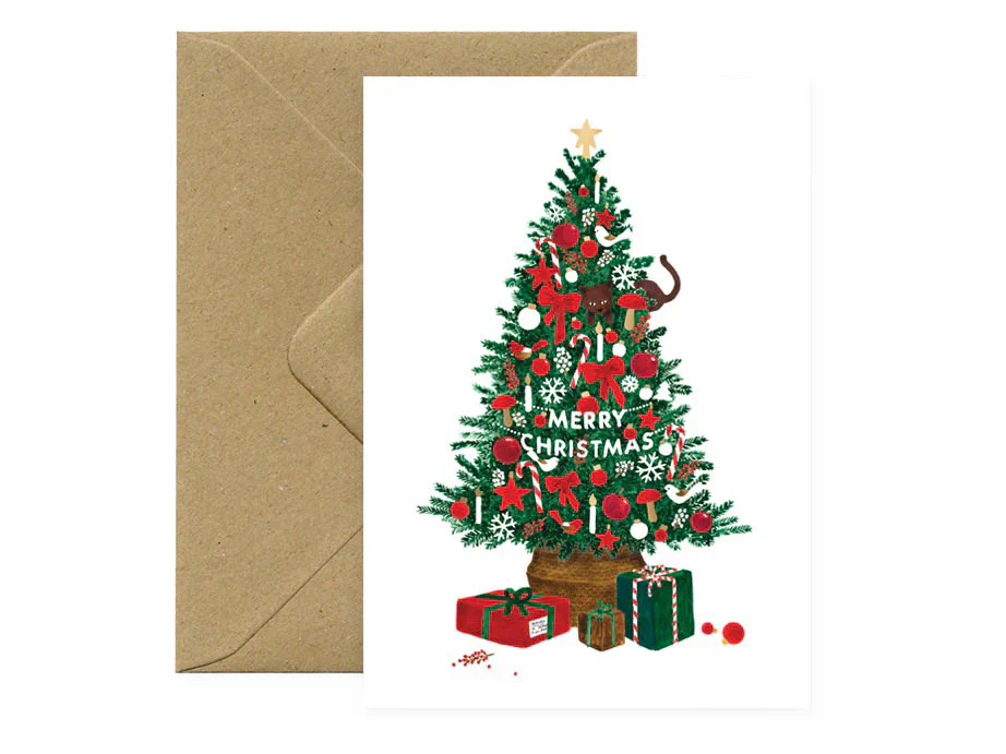 Carte de Noël aquarelle - Christmas Tree - ATWS