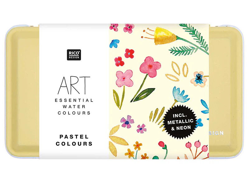 Coffret aquarelle - 12 couleurs pastels