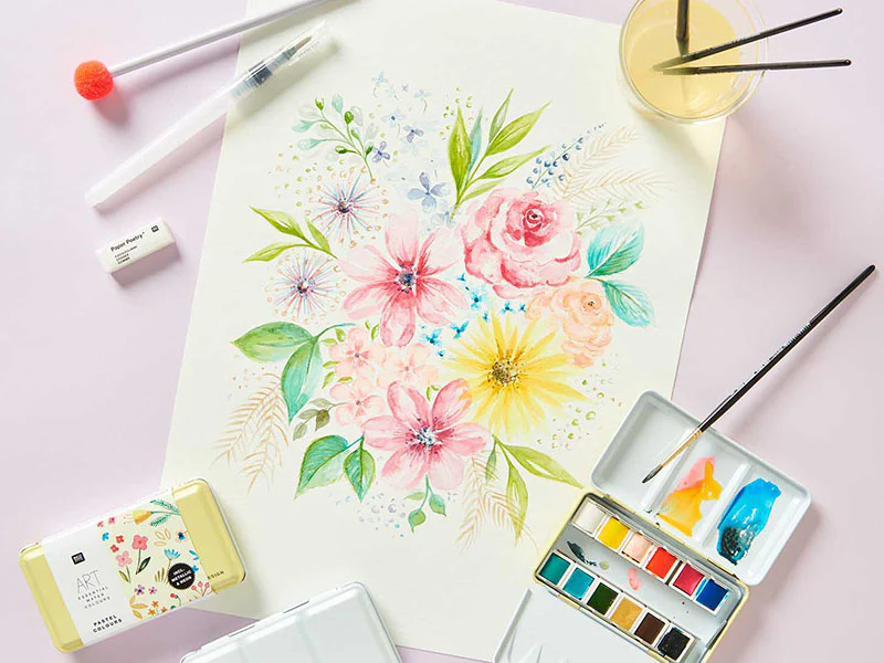 Coffret aquarelle - 12 couleurs pastels - Image 5
