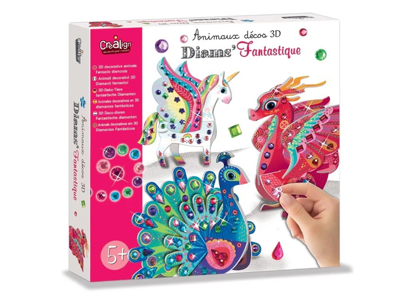 Coffret créatif animaux déco 3D " Diams fantastique"