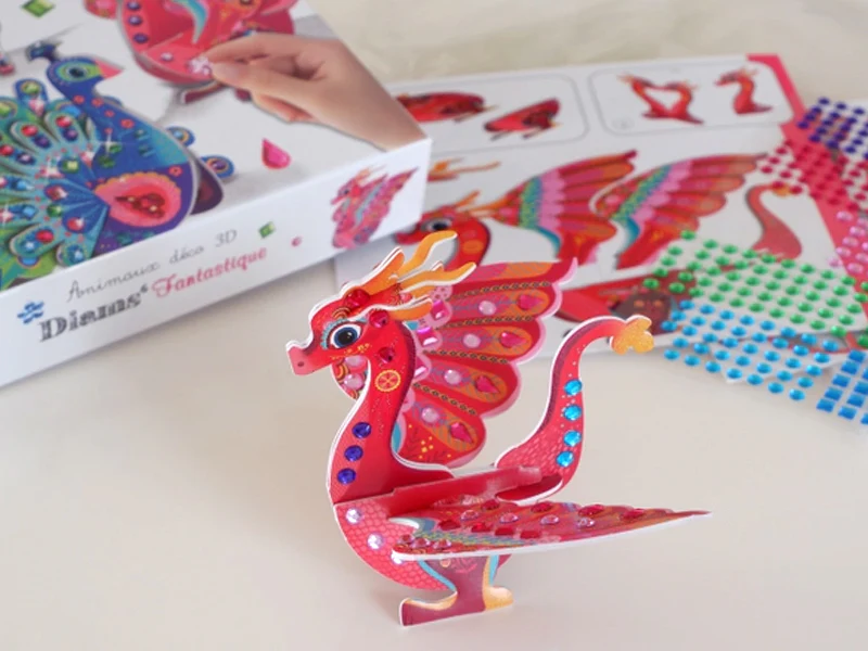 Coffret créatif animaux déco 3D " Diams fantastique" - Image 4