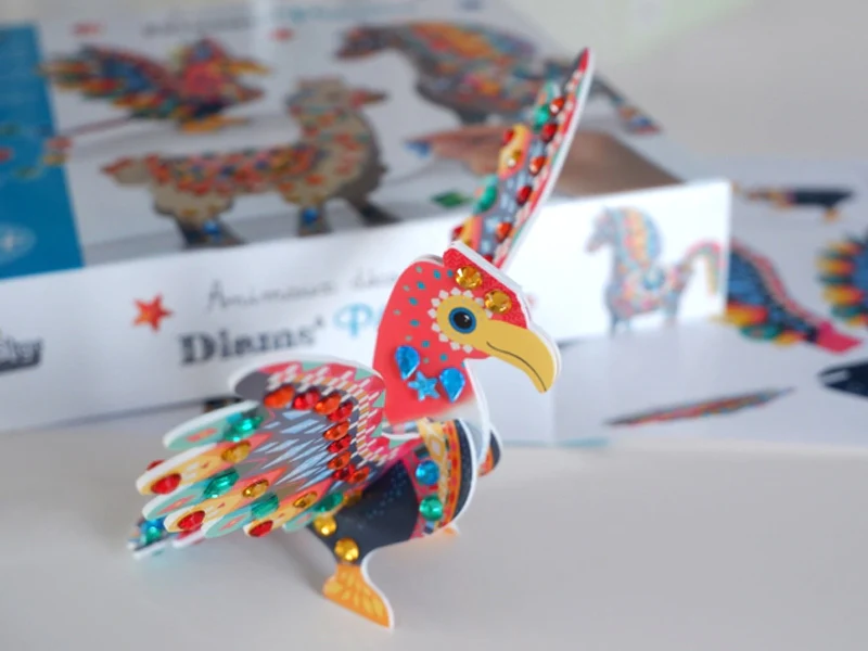 Coffret créatif animaux déco 3D " Diams péruvien" - Image 4