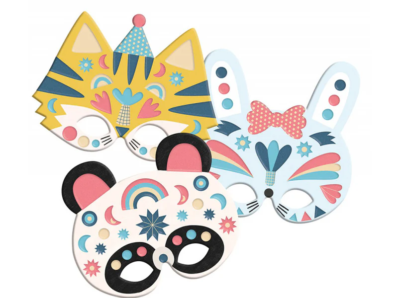 Coffret créatif - Masques avec stickers en mousse - Editions Auzou - Image 2