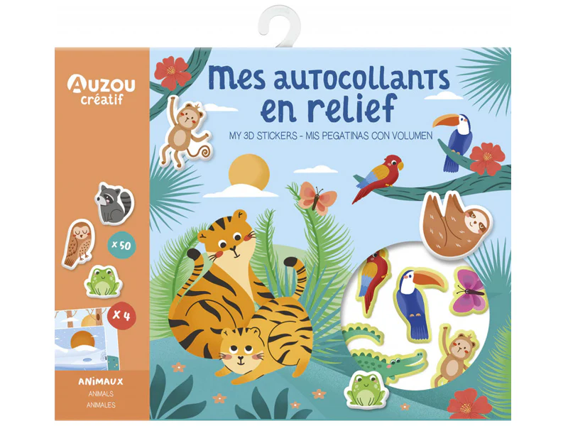 Coffret créatif - Mes autocollants en relief - Auzou - Image 2