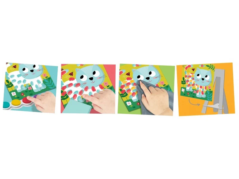 Coffret de peinture au doigt "Adorables compagnons" - Image 2