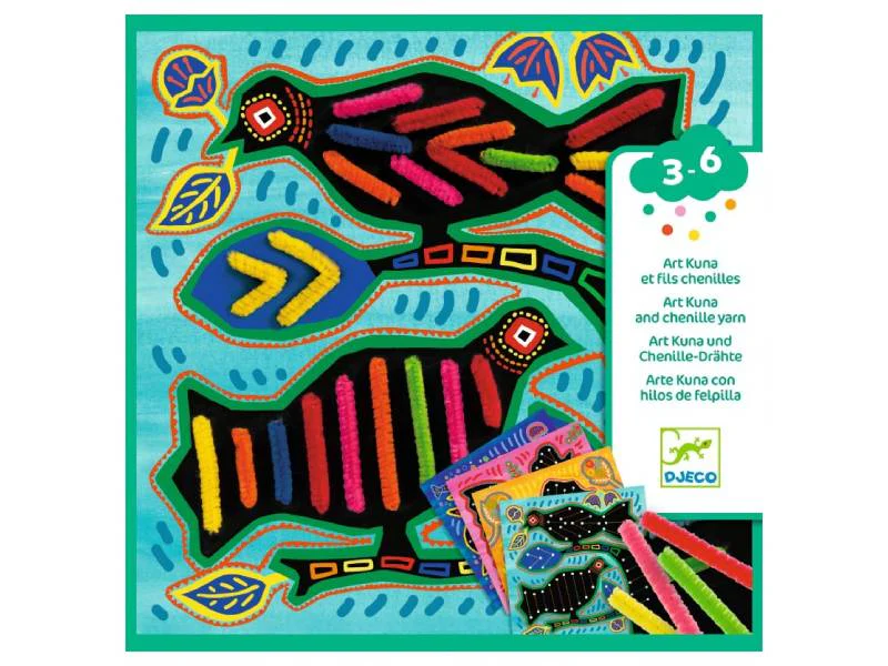 Coffret DIY Art Kuna et fils chenilles - Image 3