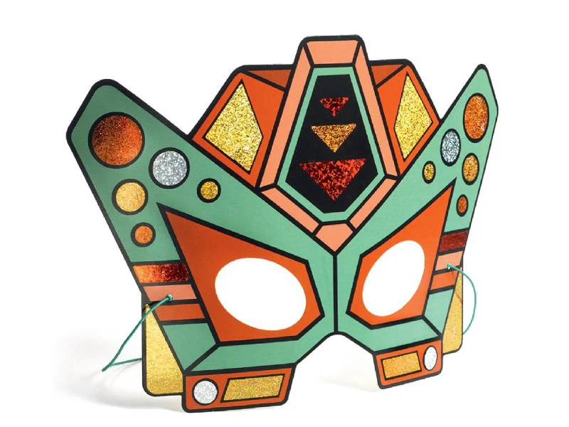 Coffret DIY Masques super robots à métalliser - Image 2