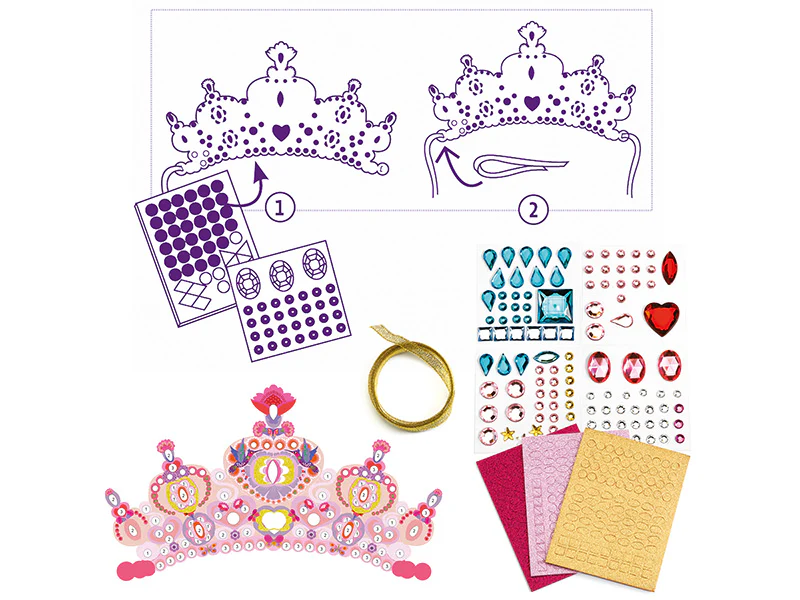 Coffret DIY - Mosaïques & Stickers - Comme une princesse - Image 4