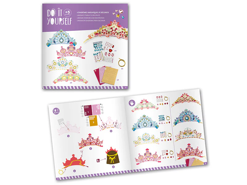 Coffret DIY - Mosaïques & Stickers - Comme une princesse - Image 5