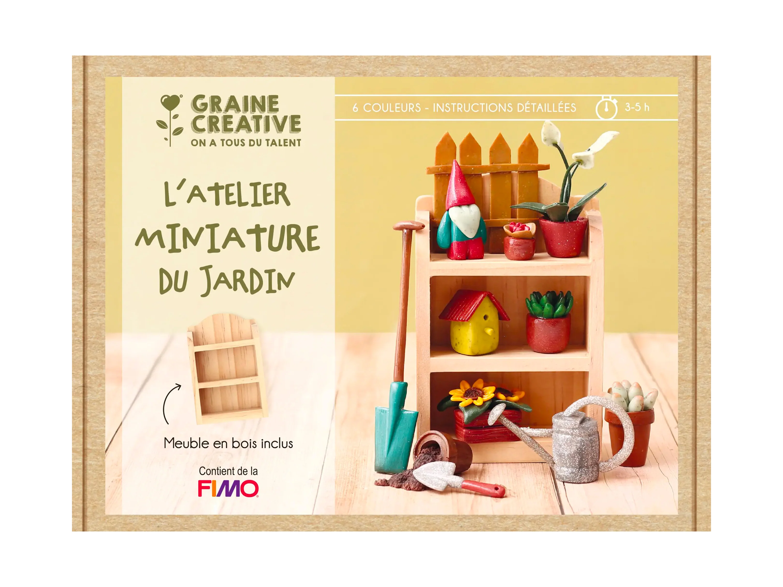 Coffret Fimo Miniatures Jardin - Graine Créative - Image 5