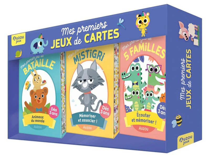 Coffret mes premiers jeux de cartes - Auzou