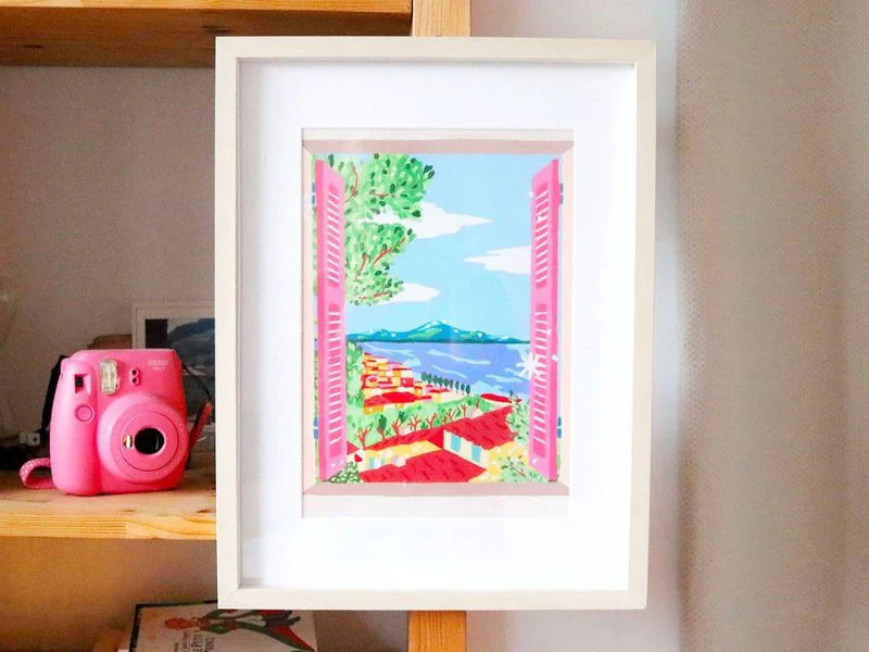 Coffret peinture au numĂ©ro - Petit Pinceau - FenĂȘtre ouverte sur Naples par Limistic - PETIT PINCEAU - Image 2