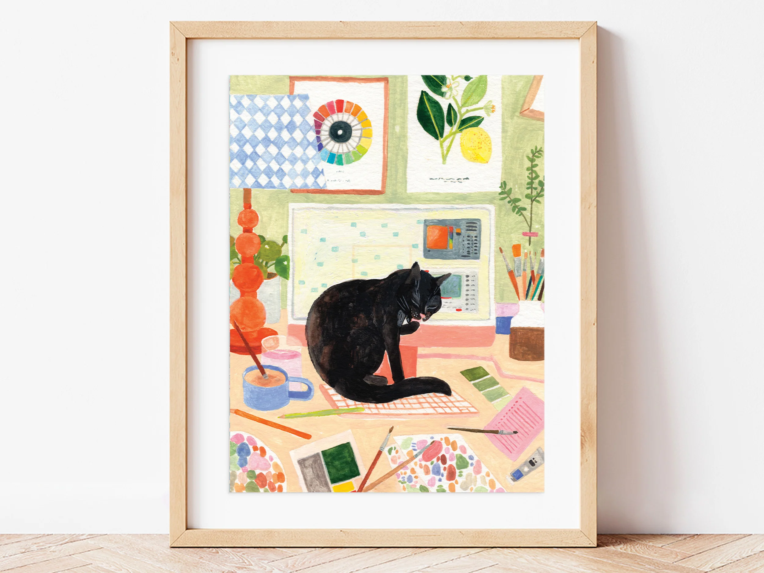 Coffret peinture au numéro - Petit Pinceau - La pause du chat - Image 2