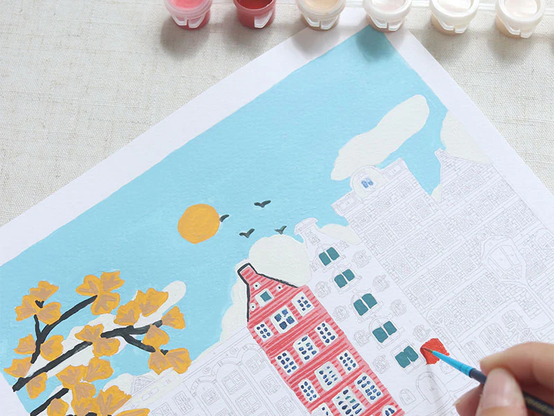 Coffret peinture au numéro - Petit Pinceau - Amsterdam par Nidhi Kachhadiya - Image 4