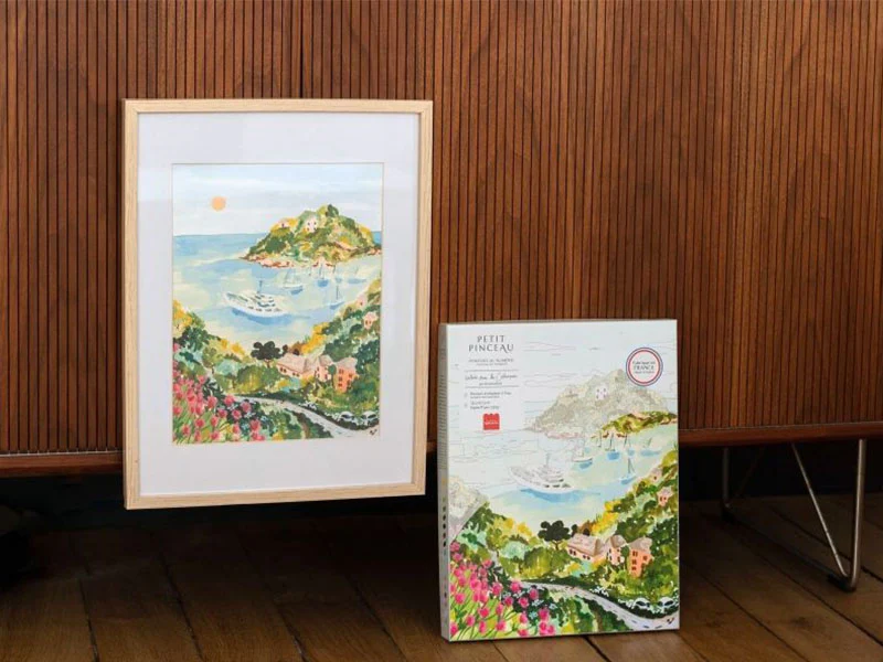 Coffret peinture au numéro - Petit Pinceau - Balade dans les Calanques par Sabina Fenn - Image 2