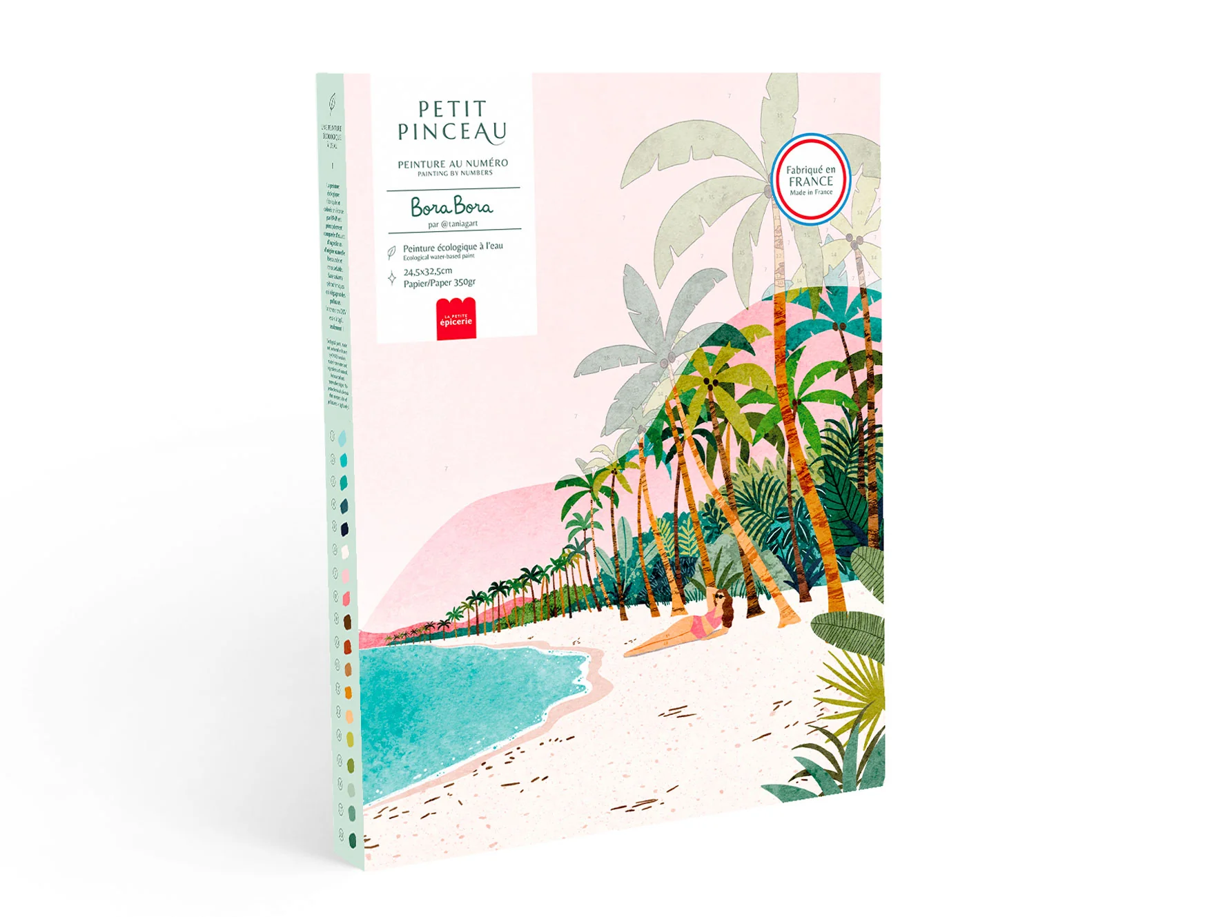 Coffret peinture au numéro - Petit Pinceau - Bora Bora par Tania Garcia