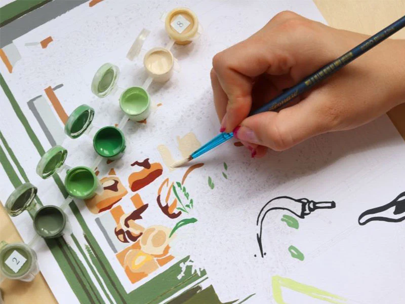 Coffret peinture au numéro - Petit Pinceau - Boulangeries Parisiennes par Ananya Bhandari - Image 4