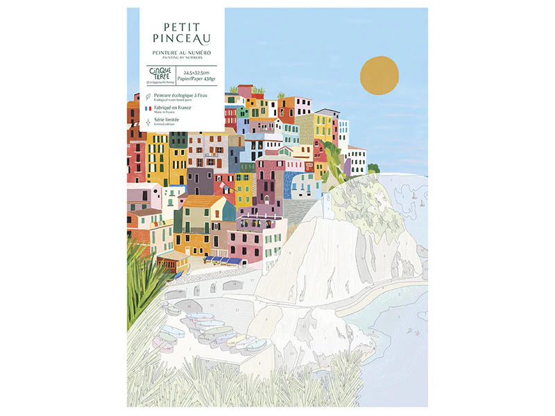 Coffret peinture au numéro - Petit Pinceau - Cinque terre par Kenzie Elston - Image 4