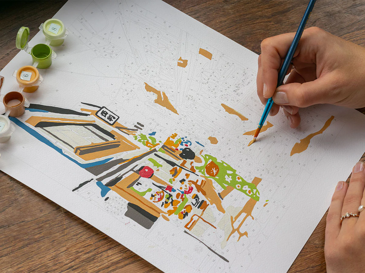 Coffret peinture au numéro - Petit Pinceau Kyoto par La Petite Epicerie - Image 4