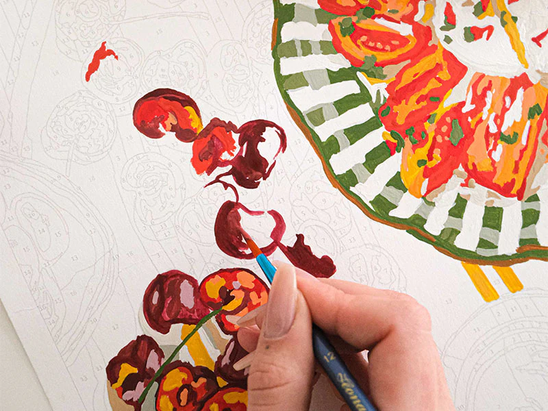 Coffret peinture au numéro - Petit Pinceau - La Dolce Vita par Ananya Bhandari - Image 3