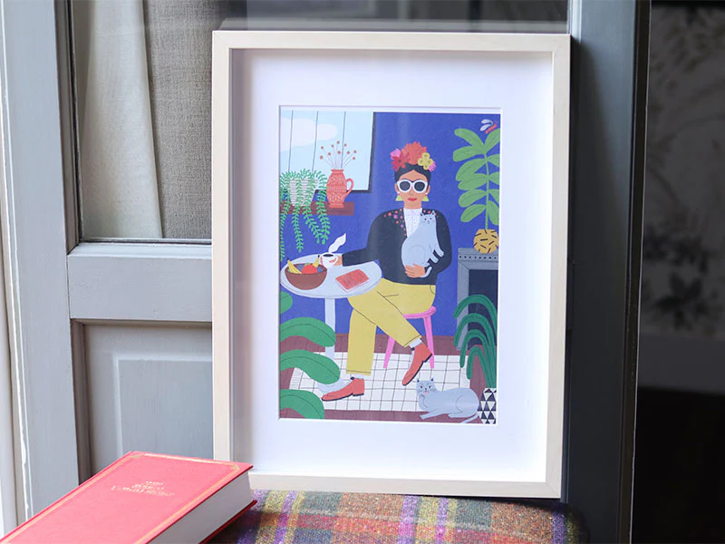 Coffret peinture au numéro - Petit Pinceau - La fille aux chats par Guillaume Denaudhome - Image 2
