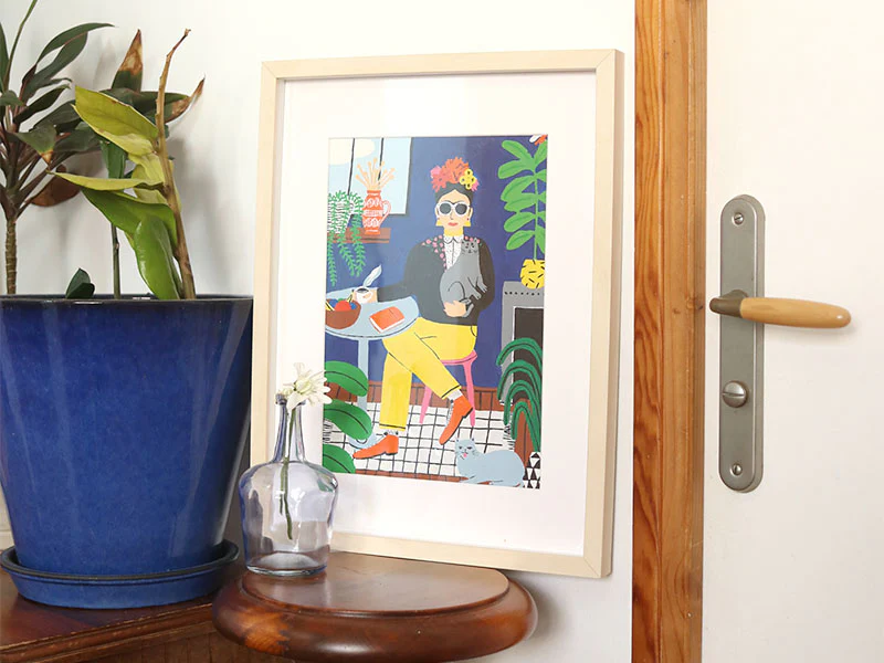 Coffret peinture au numéro - Petit Pinceau - La fille aux chats par Guillaume Denaudhome - Image 5