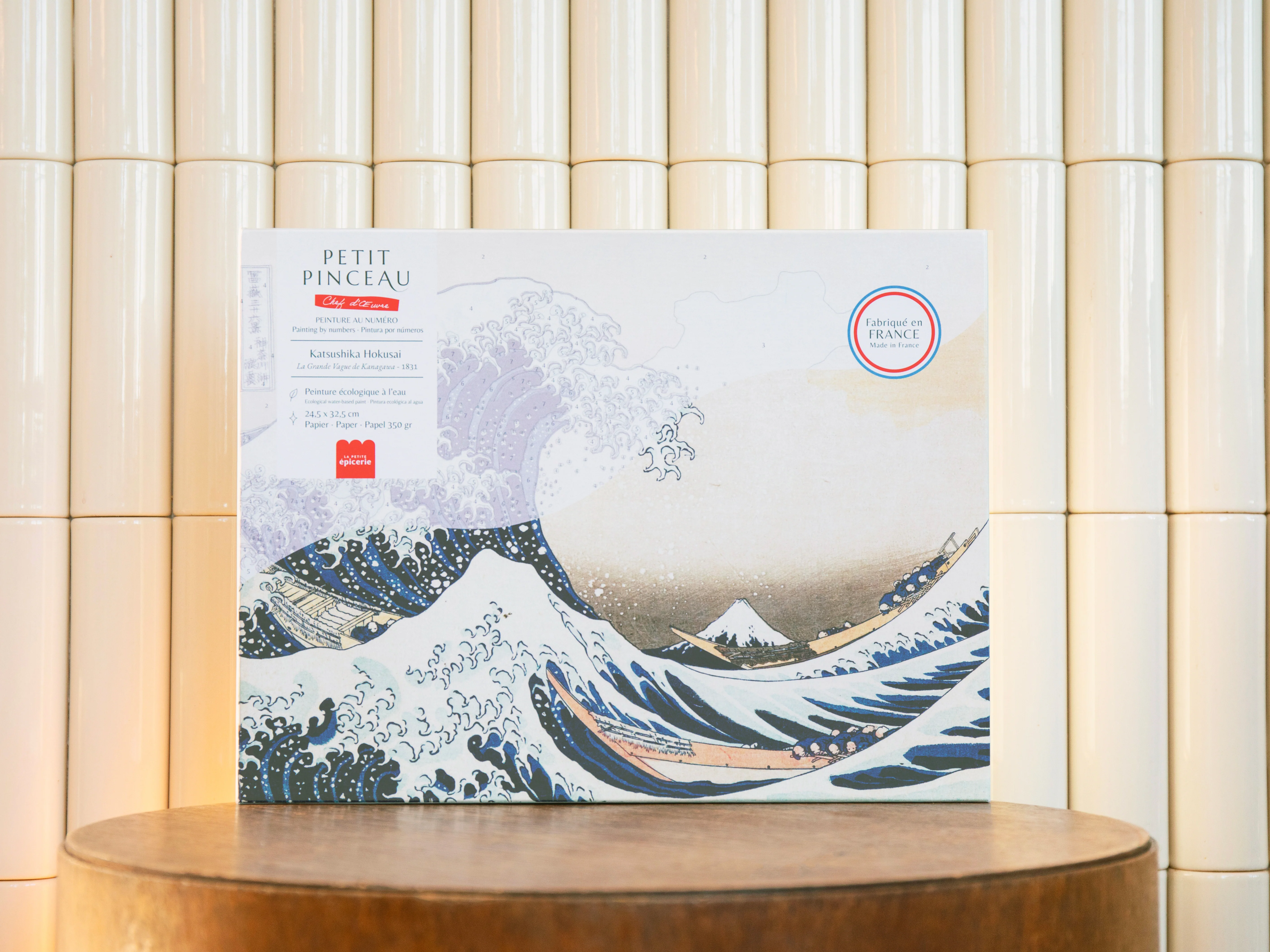 Coffret peinture au numéro - Petit Pinceau - La grande Vague de Kanagawa, Katsushika Hokusai - Image 3