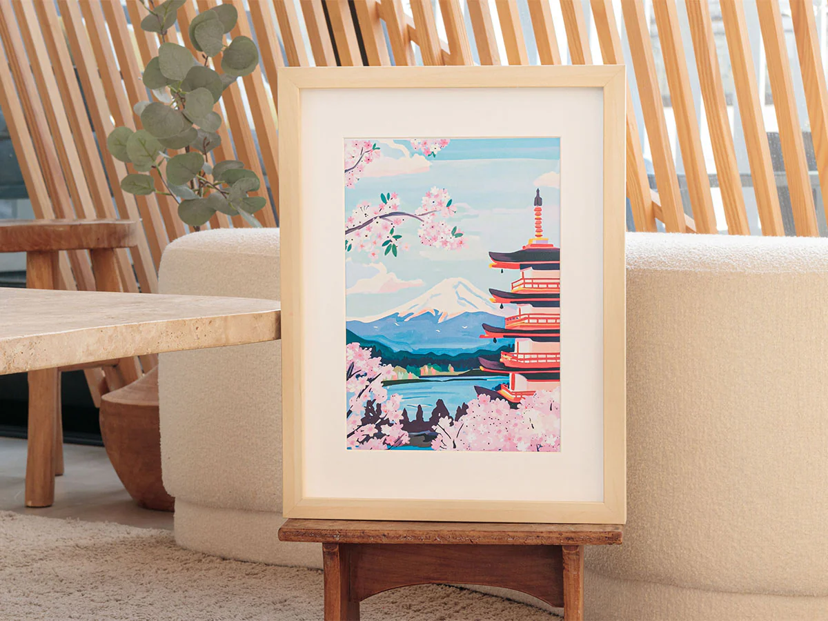 Coffret peinture au numéro - Petit Pinceau - Mont Fuji par La Petite Epicerie - Image 3