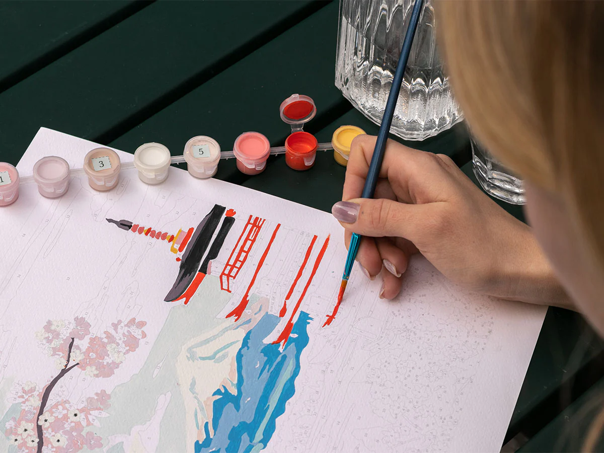 Coffret peinture au numéro - Petit Pinceau - Mont Fuji par La Petite Epicerie - Image 6