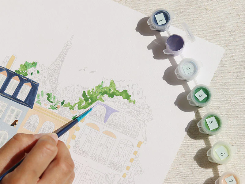 Coffret peinture au numéro - Petit Pinceau - Paris par Sabina Fenn - Image 4