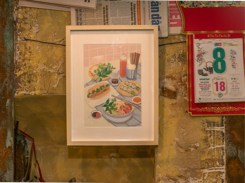 Coffret peinture au numéro - Petit Pinceau - Vietnamese Food par Jayne Wong - Image 2