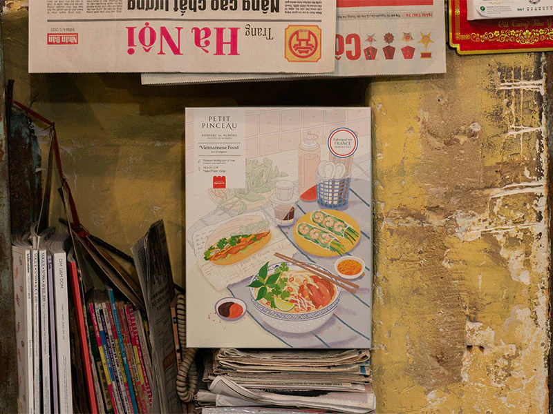 Coffret peinture au numéro - Petit Pinceau - Vietnamese Food par Jayne Wong - Image 3