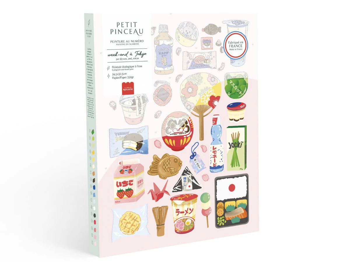 Coffret peinture au numéro - Petit Pinceau - Week-end à Tokyo par Yuzu and Mikan