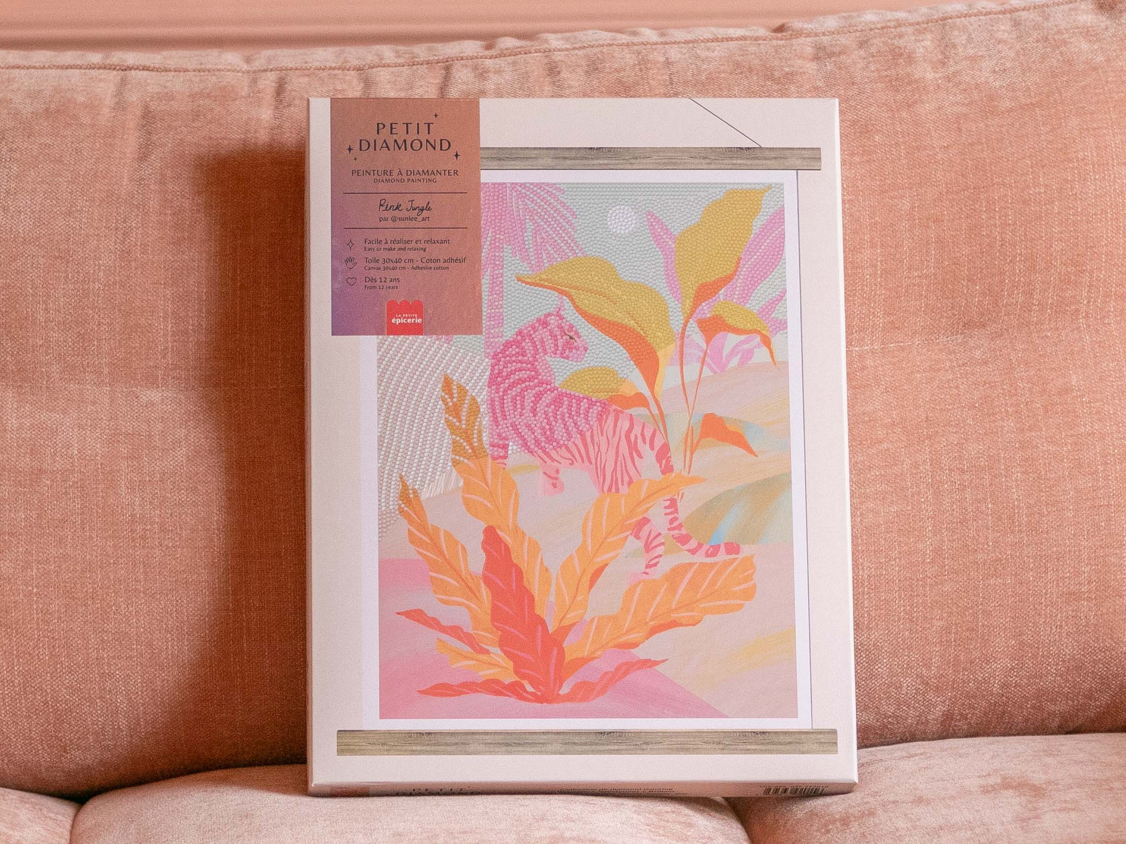 Coffret Petit Diamond - Diamond Painting Pink Jungle par Sun Lee - Image 3