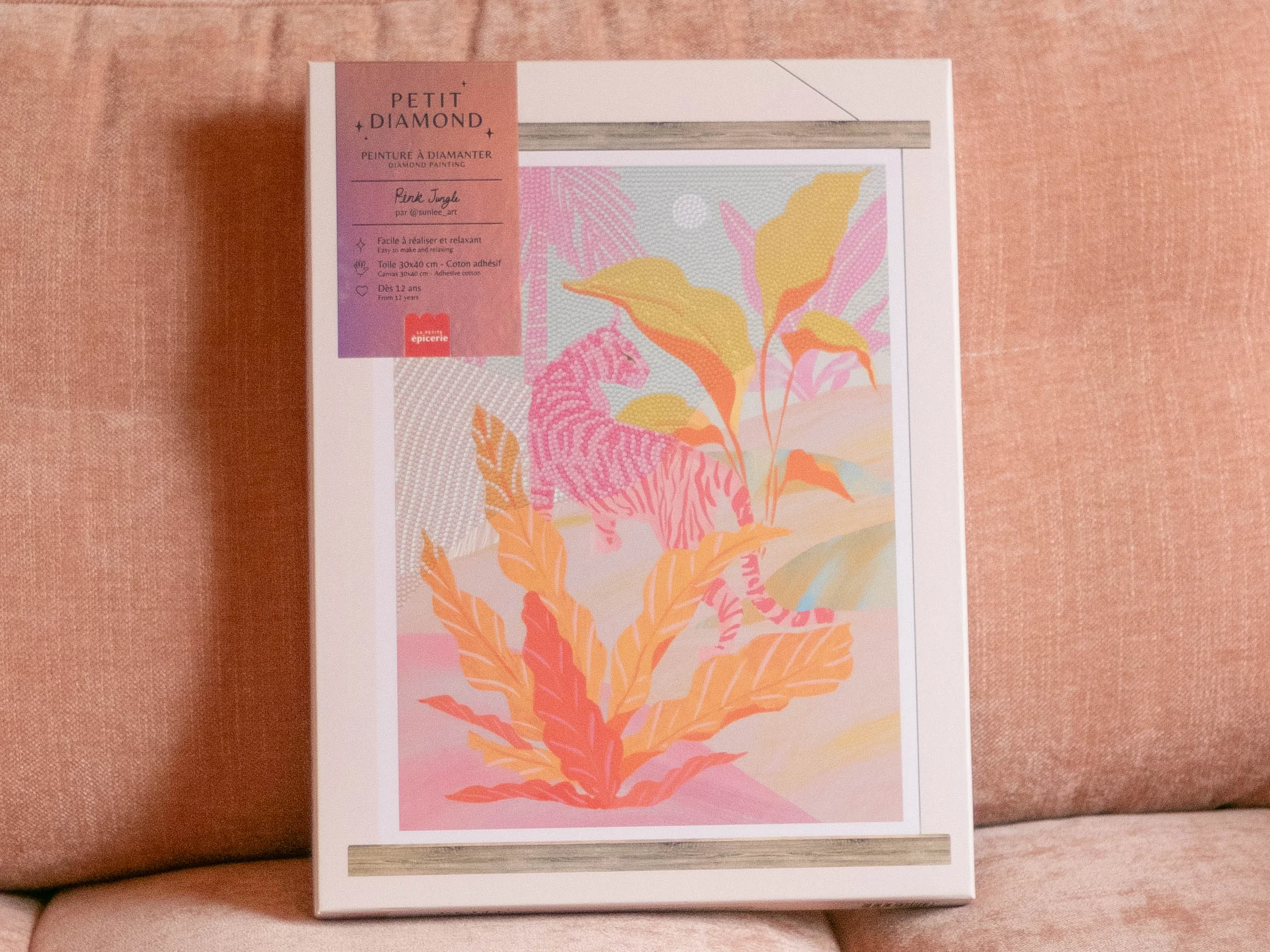 Coffret Petit Diamond - Diamond Painting Pink Jungle par Sun Lee - Image 6
