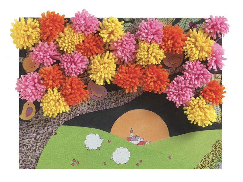 Collages des petits - Explosion de pompons - Image 2