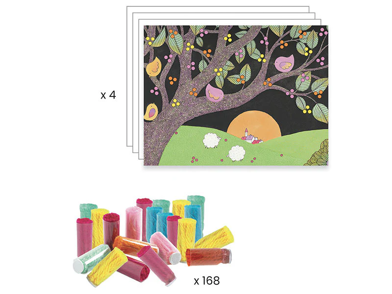 Collages des petits - Explosion de pompons - Image 3