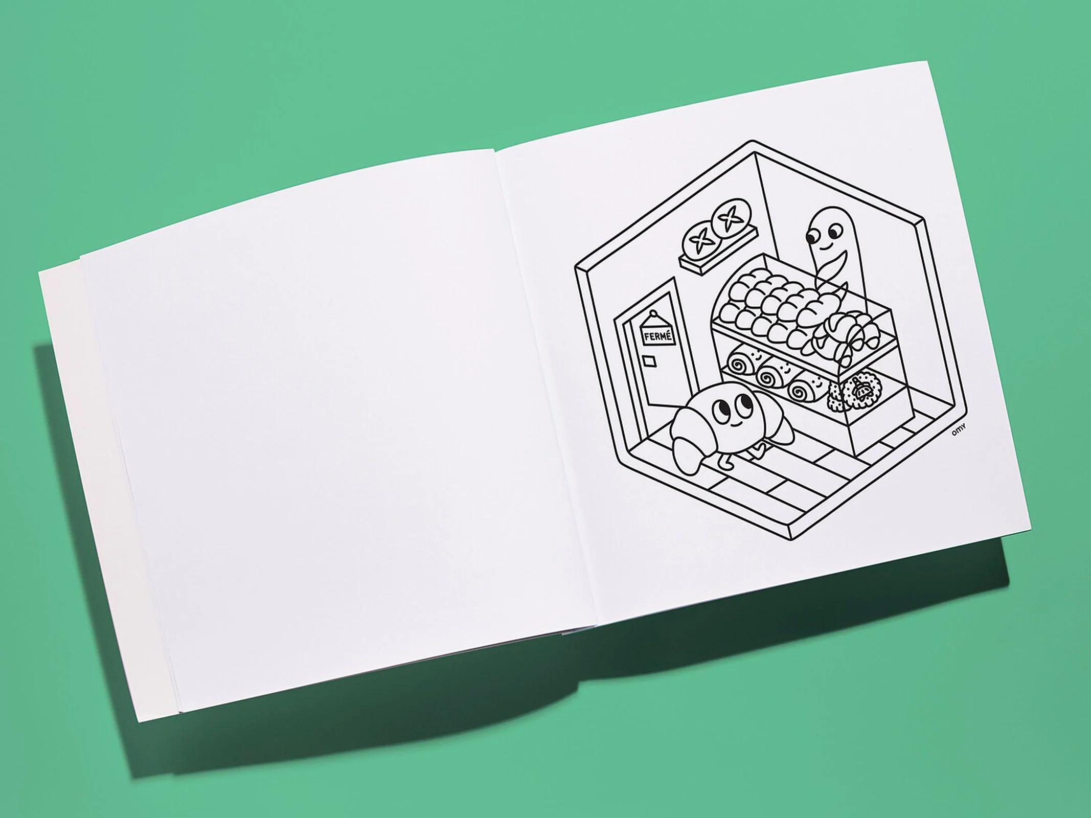 Cahier de coloriage Cozy Art - Paris - OMY - Image 3