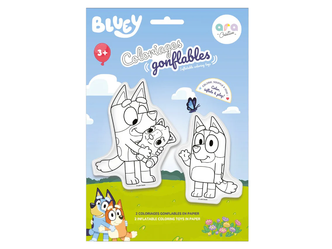 Coloriages gonflables - Bluey - Ara Créative